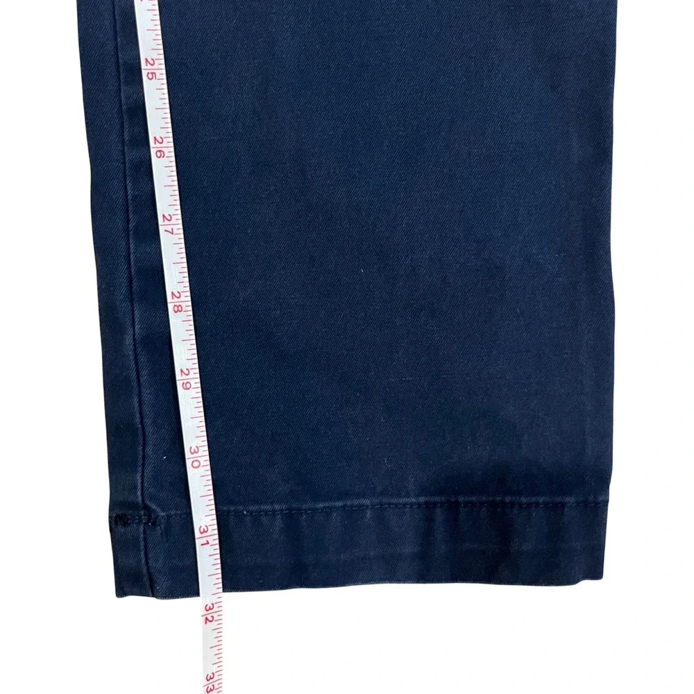 Gap For Good Mens Slim Fit Chino Pants Navy Blue 30x32 Flat Front Trousers